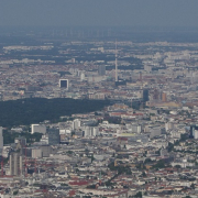 Berlin City photographed from a Cessna 172