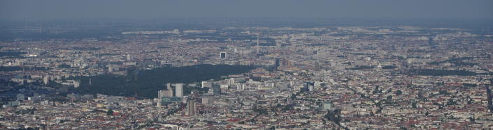 Berlin City photographed from a Cessna 172